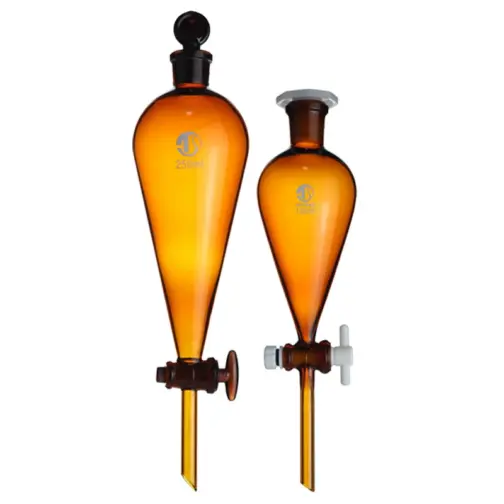 Pear-shaped separatory funnel 250/500/1000ml PTFE plug funnel with scale - Image 5