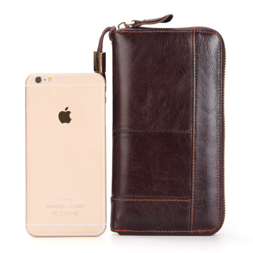 Men's Long Genuine Leather Wallet - Image 5
