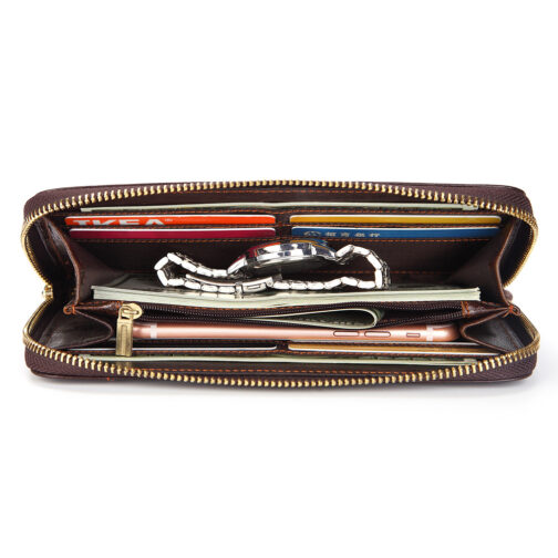 Men's Long Genuine Leather Wallet - Image 4